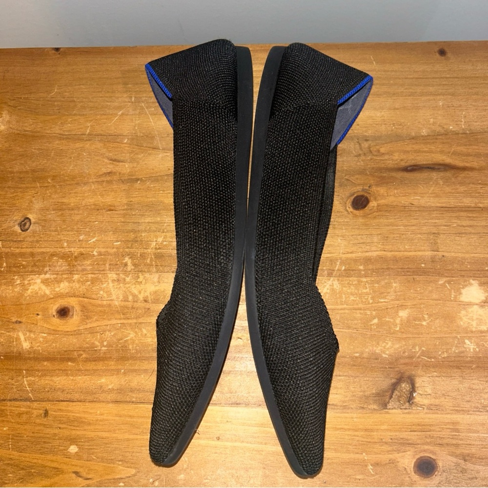 Rothy's Black Womens The Point slip on flats size 8.5 - Picture 7 of 8